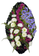 Венок ритуальный Венок из искусственных цветов