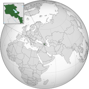 Армения на земном шаре
