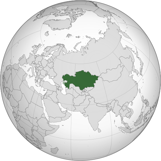 Казахстан на земном шаре