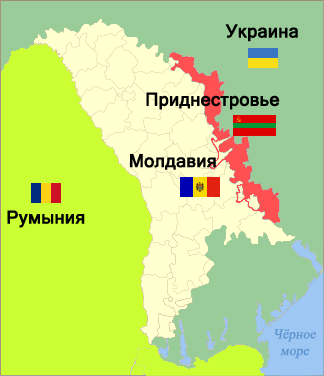 Приднестровье на земном шаре